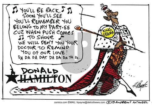 Henry Payne on Monday April 15, 2019 Comic Strip