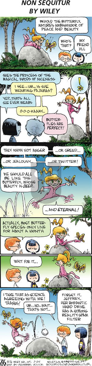 Non Sequitur on Sunday July 24, 2016 Comic Strip