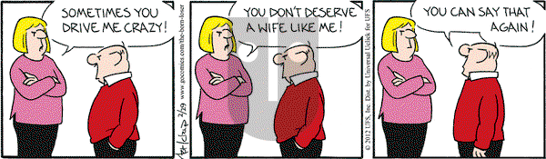 The Born Loser on Wednesday February 29, 2012 Comic Strip