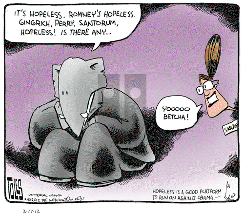 Tom Toles on Friday February 17, 2012 Comic Strip
