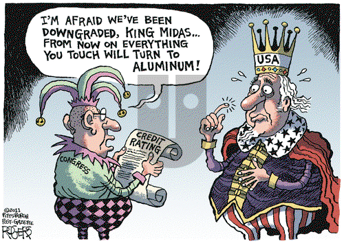 Rob Rogers on Tuesday August 9, 2011 Comic Strip