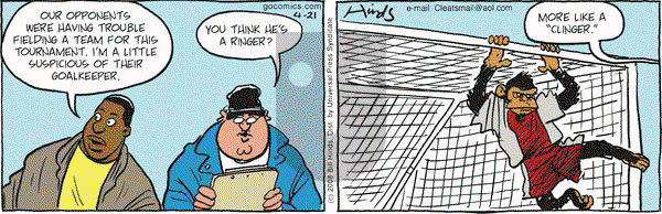 Cleats on Monday April 21, 2008 Comic Strip