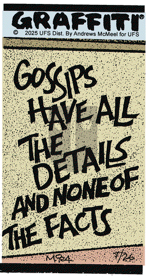 Graffiti on Saturday July 26, 2025 Comic Strip