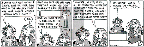Cathy Classics on Monday August 16, 1993 Comic Strip