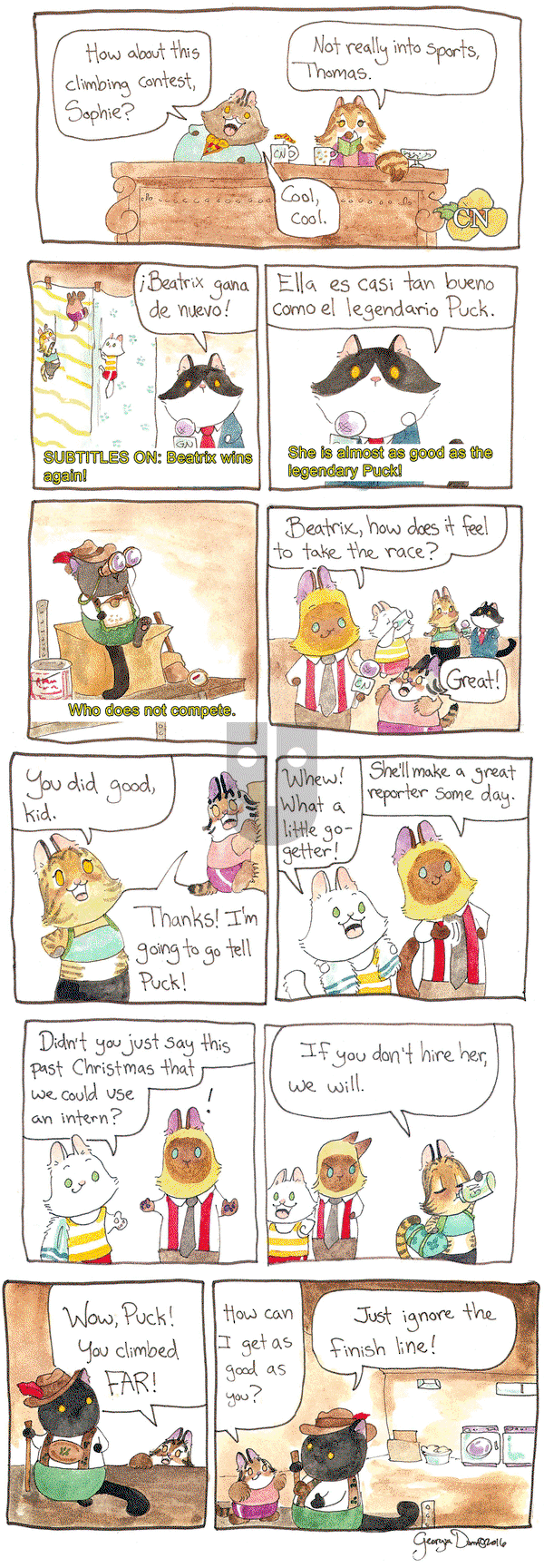 Breaking Cat News on Tuesday February 28, 2017 Comic Strip