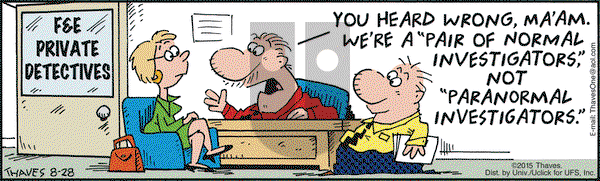 Frank and Ernest on Friday August 28, 2015 Comic Strip