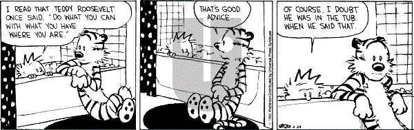Calvin and Hobbes - Monday February 24, 1992 Comic Strip