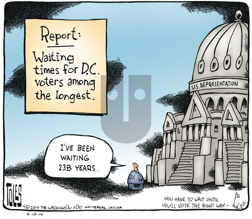 Tom Toles - Thursday April 10, 2014 Comic Strip