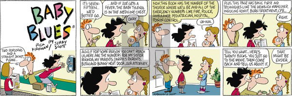 Baby Blues on Sunday October 4, 1992 Comic Strip