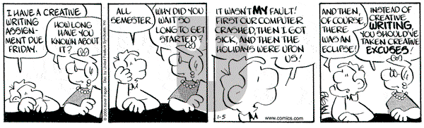 Drabble on Wednesday January 5, 2005 Comic Strip