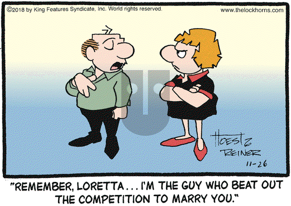 The Lockhorns - Monday November 26, 2018 Comic Strip