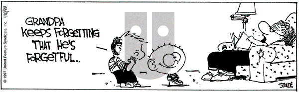 The Buckets on Saturday January 10, 1998 Comic Strip