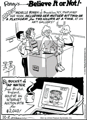 Ripley's Believe It or Not on Tuesday December 2, 2003 Comic Strip