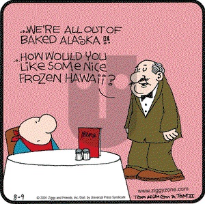 Ziggy on Thursday August 9, 2001 Comic Strip