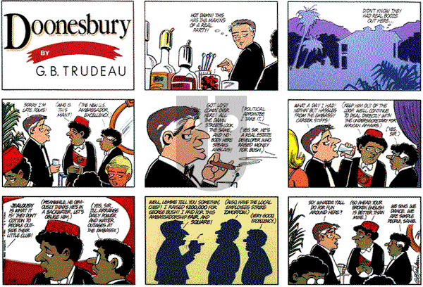 Doonesbury on Sunday April 23, 1989 Comic Strip