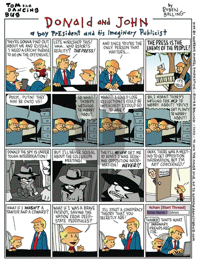 Tom the Dancing Bug on Monday August 6, 2018 Comic Strip