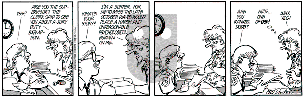 Doonesbury on Tuesday October 26, 1993 Comic Strip