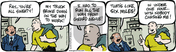 JumpStart on Monday April 11, 2016 Comic Strip