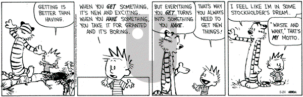 Calvin and Hobbes on Saturday May 24, 2025 Comic Strip
