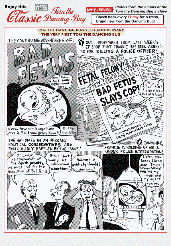 Tom the Dancing Bug on Thursday June 11, 2015 Comic Strip