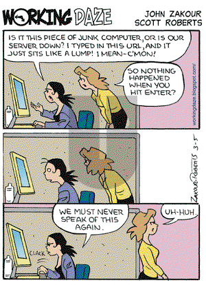 Working Daze on Tuesday March 24, 2009 Comic Strip