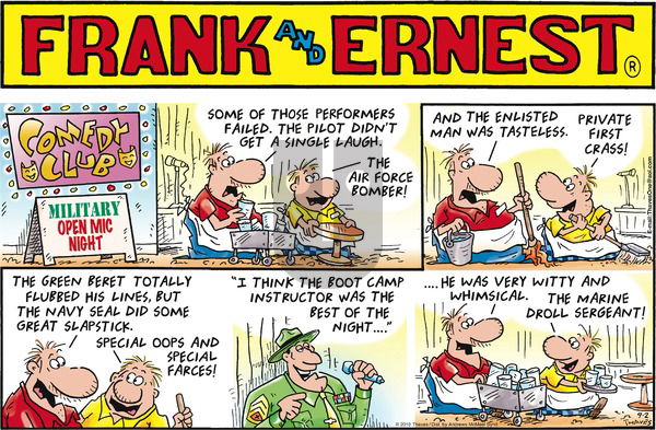 Frank and Ernest on Sunday September 2, 2018 Comic Strip