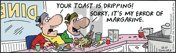 Frank and Ernest on Wednesday December 17, 2014 Comic Strip