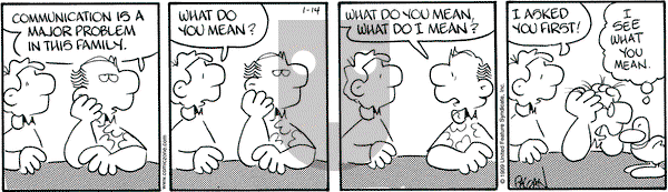 Drabble on Thursday January 14, 1999 Comic Strip