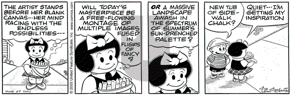 Nancy on Monday June 27, 2005 Comic Strip