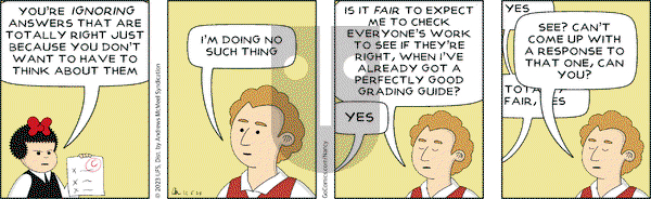 Nancy - Tuesday December 5, 2023 Comic Strip