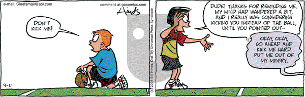 Cleats on Monday January 26, 2009 Comic Strip