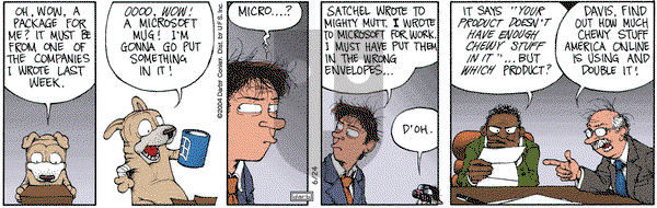 Get Fuzzy on Thursday June 24, 2004 Comic Strip