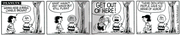 Peanuts on Thursday April 19, 1956 Comic Strip