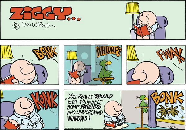 Ziggy - Sunday February 16, 2014 Comic Strip