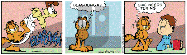 Garfield on Thursday January 19, 1995 Comic Strip