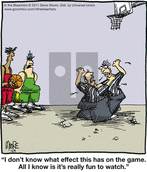 In the Bleachers on Friday December 9, 2011 Comic Strip