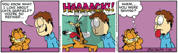 Garfield - Friday July 20, 2001 Comic Strip