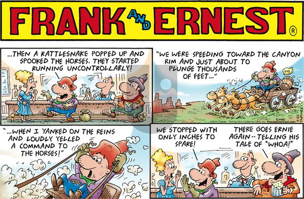 Frank and Ernest on Sunday May 25, 2014 Comic Strip