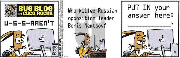 La Cucaracha on Tuesday March 17, 2015 Comic Strip