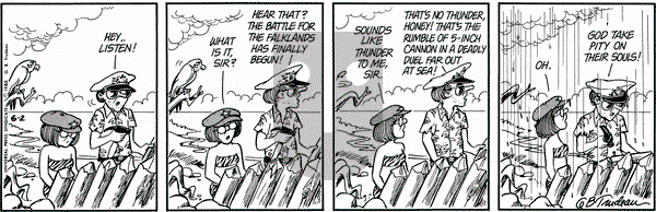 Doonesbury on Wednesday June 2, 1982 Comic Strip