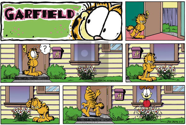 Garfield on Sunday May 5, 1996 Comic Strip