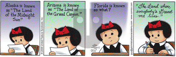 Nancy on Monday September 8, 2008 Comic Strip