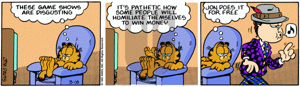 Garfield on Saturday March 16, 1985 Comic Strip