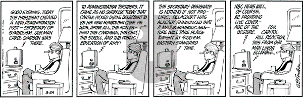 Doonesbury on Thursday March 24, 1977 Comic Strip