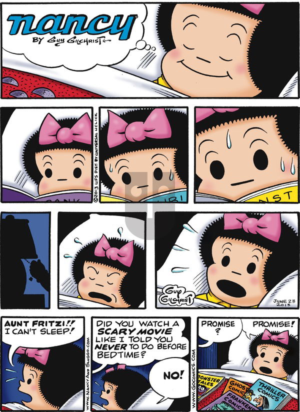 Nancy on Sunday June 23, 2013 Comic Strip