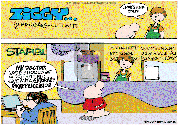 Ziggy - Sunday September 26, 2004 Comic Strip