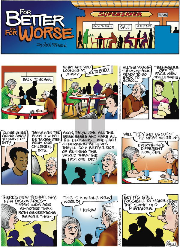 For Better or For Worse on Sunday August 22, 2004 Comic Strip