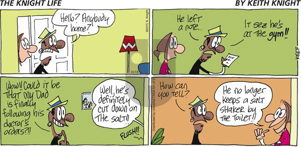 The Knight Life on Sunday October 18, 2015 Comic Strip