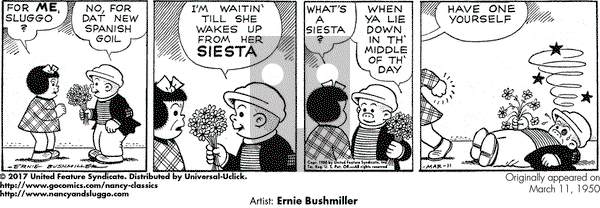 Nancy Classics on Saturday March 11, 2017 Comic Strip