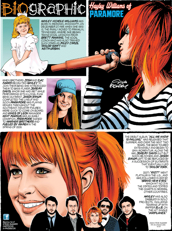 Biographic on Sunday October 24, 2010 Comic Strip